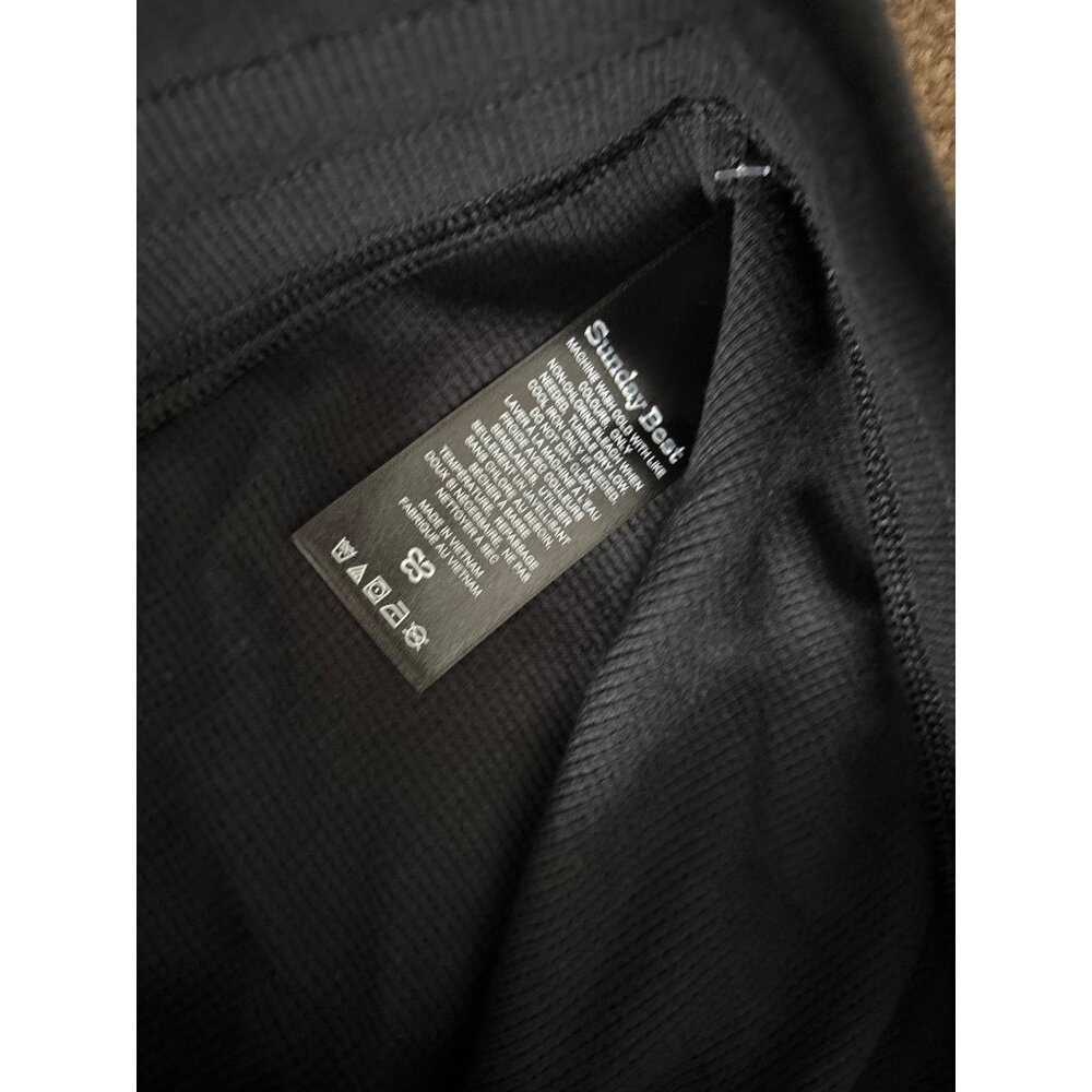 Aritzia Sunday Best Black Ribbed Flared Lounge Pants, never worn - Picture 5 of 6